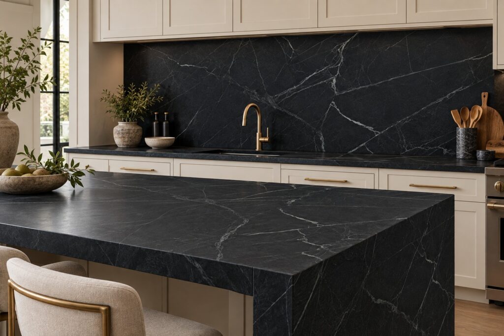 Interior concept using Black Soapstone